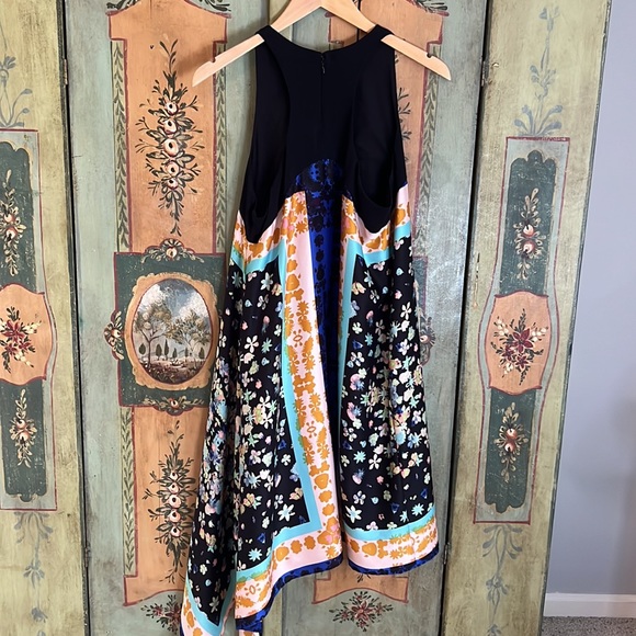 RACHEL Rachel Roy Asymmetrical Silky Scarf Handkerchief dress L - Picture 4 of 9